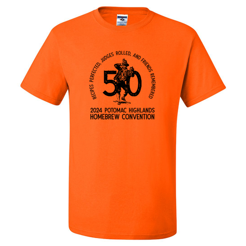 Jerzees Heavyweight 50/50 Adult T-Shirt -- Tennessee Orange