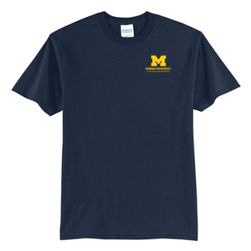 Port and Company 50/50 Blend Basic T-Shirt -- Navy
