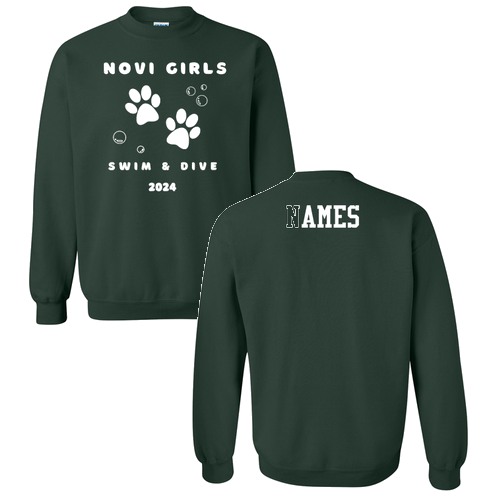 Gildan Heavy Blend Crew Neck Sweatshirt -- Forest Green