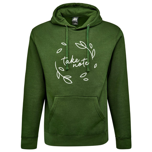 J America Unisex BTB Fleece Hooded Sweatshirt -- Forest Green