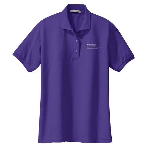 Port Authority Ladies Silk Touch Sport Shirt. -- Purple