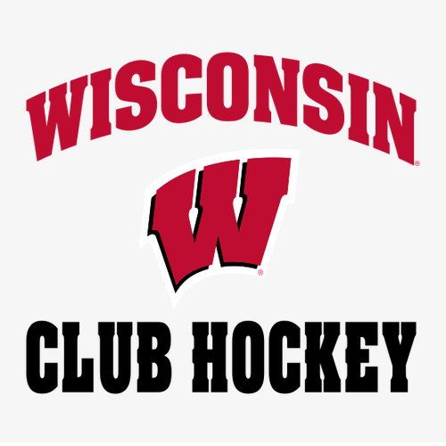 UW Club Hockey Hooded Long Sleeve T-Shirt -- White
