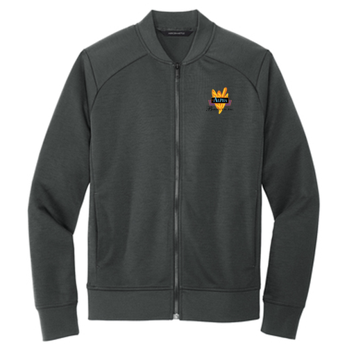 Mercer+Mettle Double-Knit Bomber -- Anchor Grey