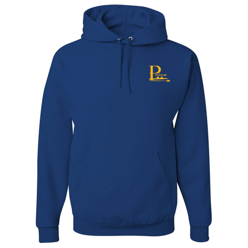Jerzees 8 oz 50/50 Nublend Adult Hooded Sweatshirt -- Royal