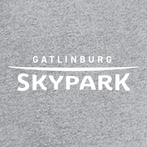 Gatlinburg Skypark Logo 1 White Ink -- Long Sleeve Heather Grey