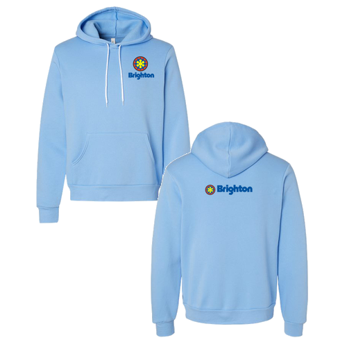 Brighton Logo 2 Full color -- Pullover Hooded Sweatshirt Carolina Blue