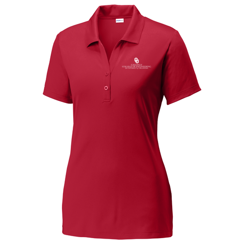 Ladies Sport-Tek  PosiCharge  Competitor  Polo -- Deep Red