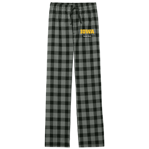 District Flannel Plaid Pant -- Grey / Black Buffalo Check