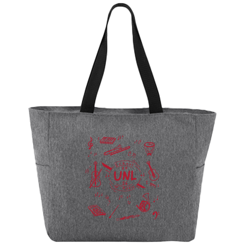School of Music Zip Tote -- Heather Grey