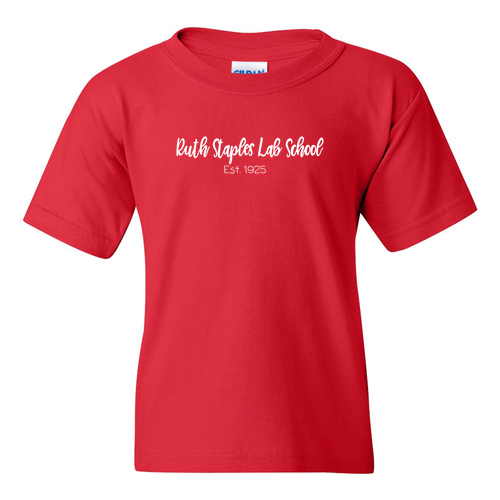 Youth Gildan Heavy Cotton Basic T-Shirt -- Red