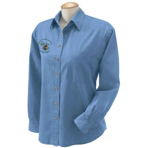 Harriton Ladies Denim Shirt -- Light Denim