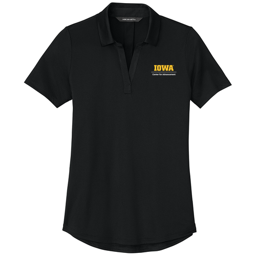 Embroidered UICA Mercer+Mettle Women’s Recharge Jersey Polo -- Deep Black