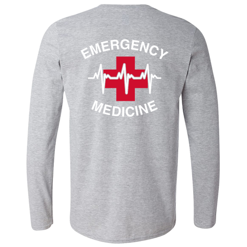 Gildan Softstyle Longsleeve T Shirt -- Sport Grey