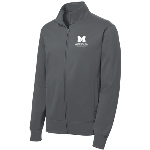 Sport-Tek Sport-Wick Fleece Full-Zip Jacket -- Dark Smoke Grey