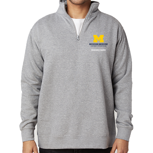 Cotton Heritage Quarter-Zip Fleece -- Carbon Grey