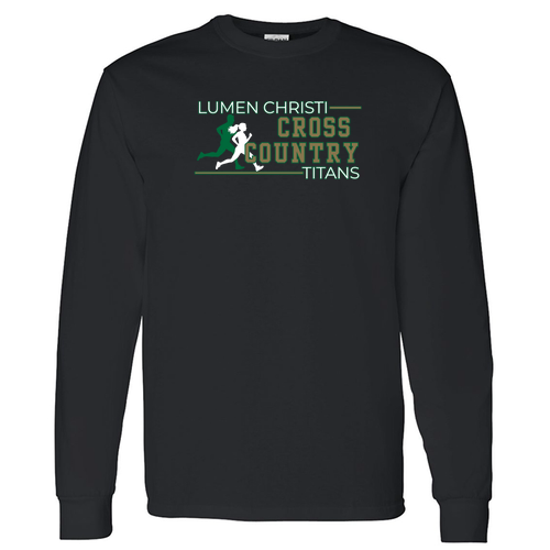 Gildan Heavy Cotton Longsleeve Basic T-Shirt -- Black