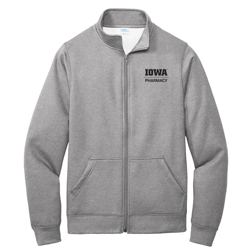 Port and Company Core Fleece Cadet Full-Zip Sweatshirt -- Athletic Heather