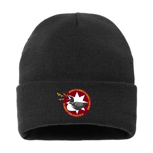 Sportsman Sherpa Lined 12 Cuffed Beanie -- Black