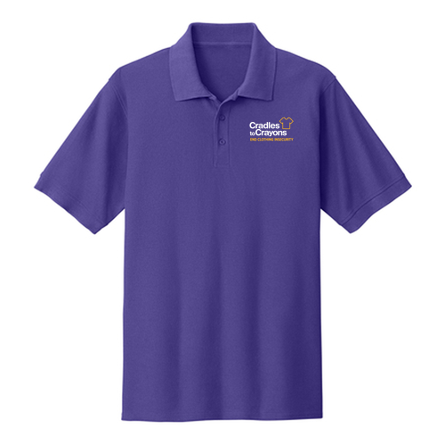 Port and Company Core Blend Pique Polo -- Purple