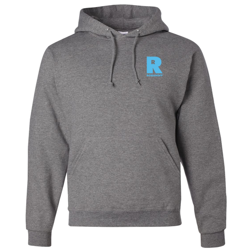 Jerzees 8 oz 50/50 Nublend Adult Hooded Sweatshirt -- Oxford -- Romanoff