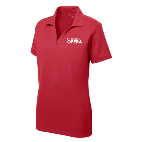 Embroidered Sport-Tek Ladies PosiCharge RacerMesh Polo -- True Red