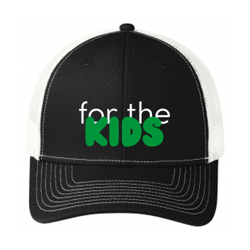 Port Authority Snapback Trucker Cap -- Black / White