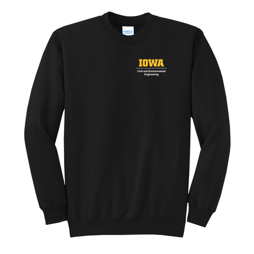 Civil & Environmental Engineering Crewneck Sweatshirt -- Jet Black