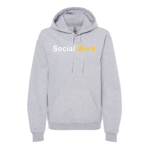 Gildan Adult Softstyle Fleece Pullover Hooded Sweatshirt -- Sport Grey