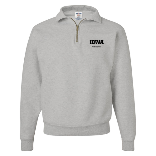 Embroidered Jerzees 9.3 Oz 50/50 Nublend Quarter Zip Sweatshirt Adult -- Oxford