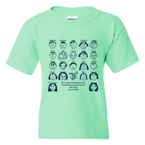 Youth Gildan Heavy Cotton Basic T-Shirt -- Mint Green