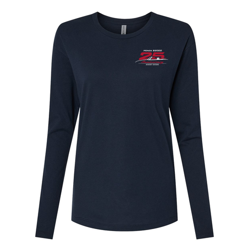 Next Level Women's Cotton Relaxed Long Sleeve T-Shirt -- Midnight Navy