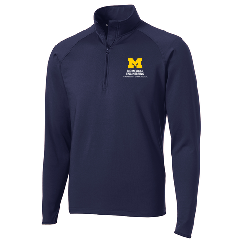 Mens/Unisex Sport Tek Sport Wick Stretch Half Zip Pullover -- True Navy