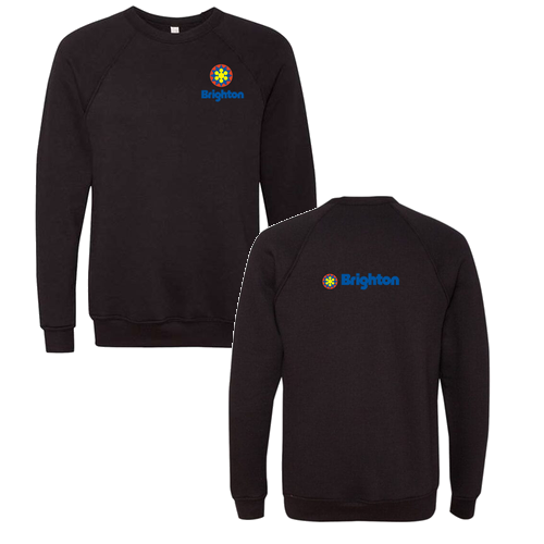 Brighton Logo 2 Full color -- Crewneck Sweatshirt Black