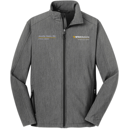 Port Authority Core Soft Shell Jacket -- Pearl Grey Heather