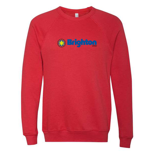 Brighton Logo 1 Full color -- Crewneck Sweatshirt Red