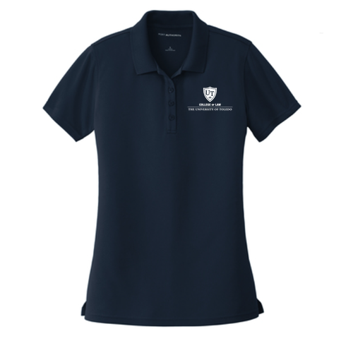 College of Law Embroidered Ladies Polyester Polo