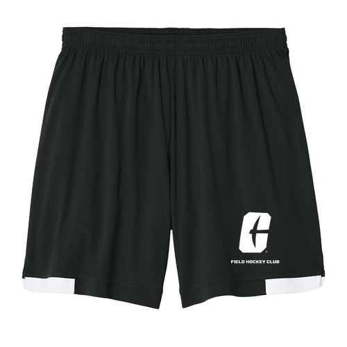 Sport-Tek® Club 7” Short -- Black / White