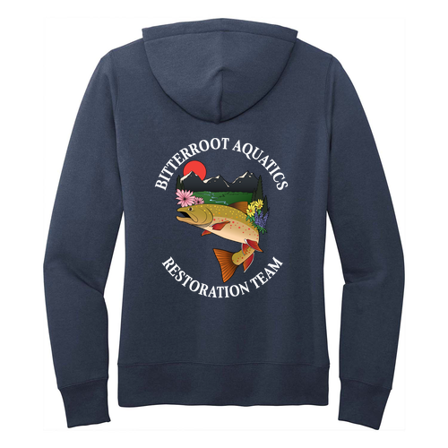 Port and Company Ladies Core Fleece Pullover Hooded Sweatshirt -- Navy