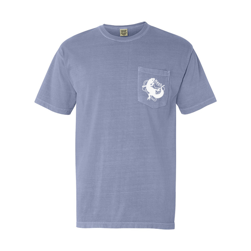 Comfort Colors Short Sleeve Pocket Tee -- Ice Blue