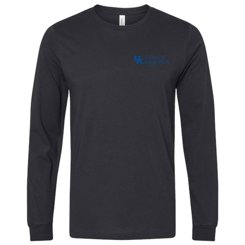 Criminal Justice Bella Canvas Unisex Jersey Longsleeve Tee -- Vintage Black