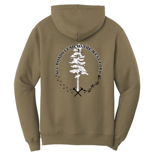 Port and Company Core Fleece Pullover Hooded Sweatshirt -- Coyote Brown
