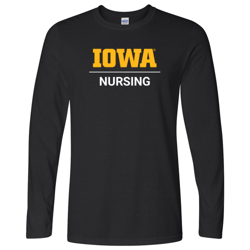 Gildan Softstyle Longsleeve T Shirt -- Black