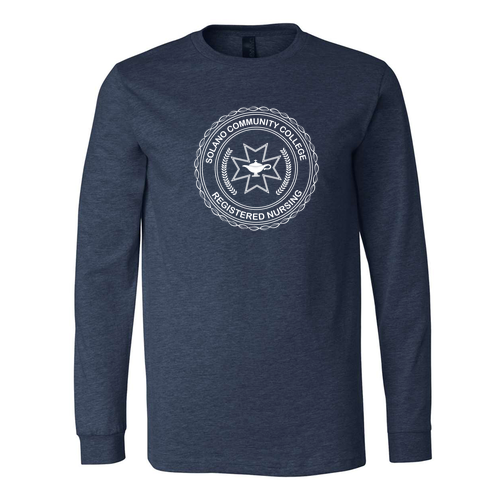 Faculty Bella+Canvas Unisex Heather Cvc Long Sleeve Tee- Heathers -- Heather Navy