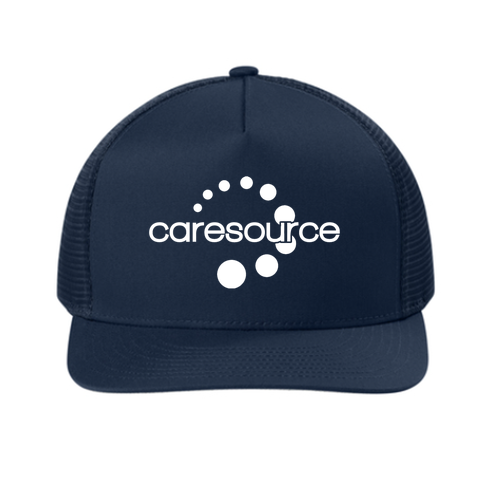Sport-Tek Stretch-Tek 5-Panel Trucker Cap -- True Navy / True Navy