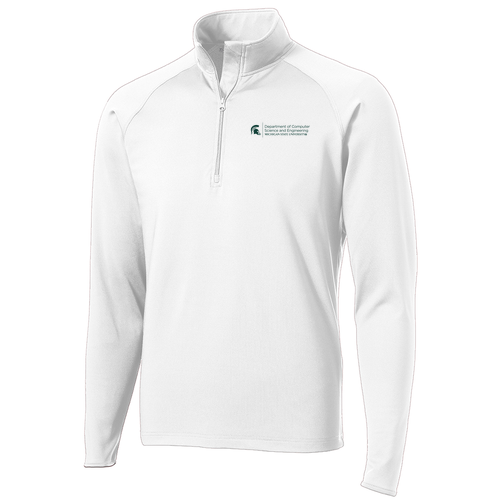 Sport Tek Sport Wick Stretch Half Zip Pullover -- White