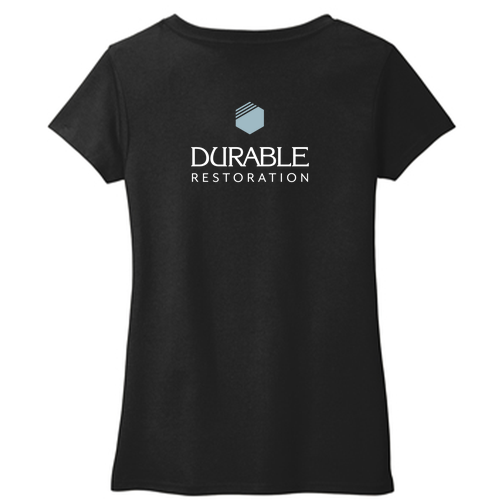 District Womens Re-Tee V-Neck -- Black