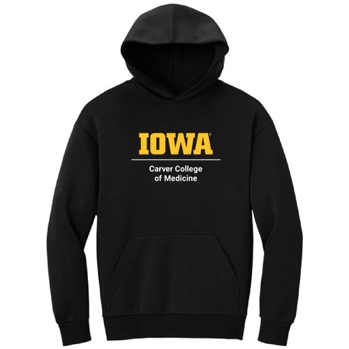 Printed CCOM Logo District V.I.T. Heavyweight Fleece Hoodie -- Black