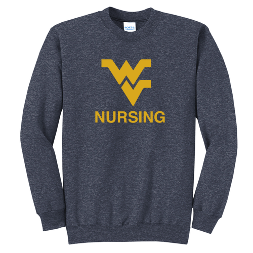 Port and Company Classic Crewneck Sweatshirt -- Heather Navy