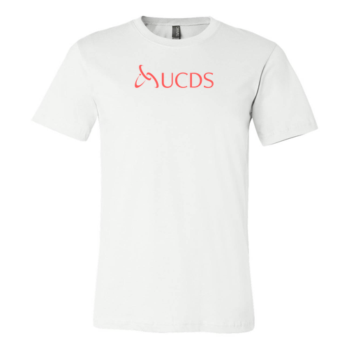 Coral Print Bella Canvas Unisex Jersey T-Shirt -- White