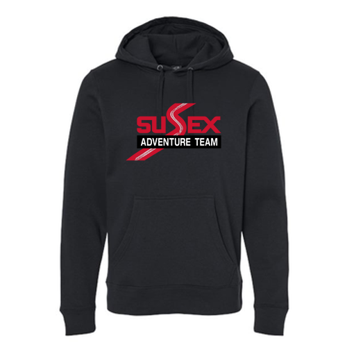 J America Unisex BTB Fleece Hooded Sweatshirt -- Black